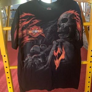 NWOT Mens Large Black Harley-Davidson Tee Shirt